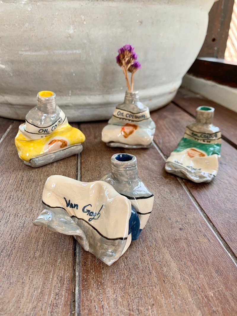 Ceramic Color Vase 01 - 花瓶/陶器 - 陶 多色