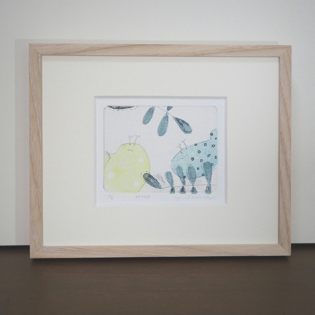 铜版雕刻【水下图】仅限板材 - 海报/装饰画/版画 - 纸 蓝色