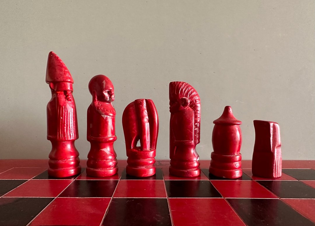 肯尼亚皂石西洋棋棋具 - 桌游/玩具 - 半宝石 