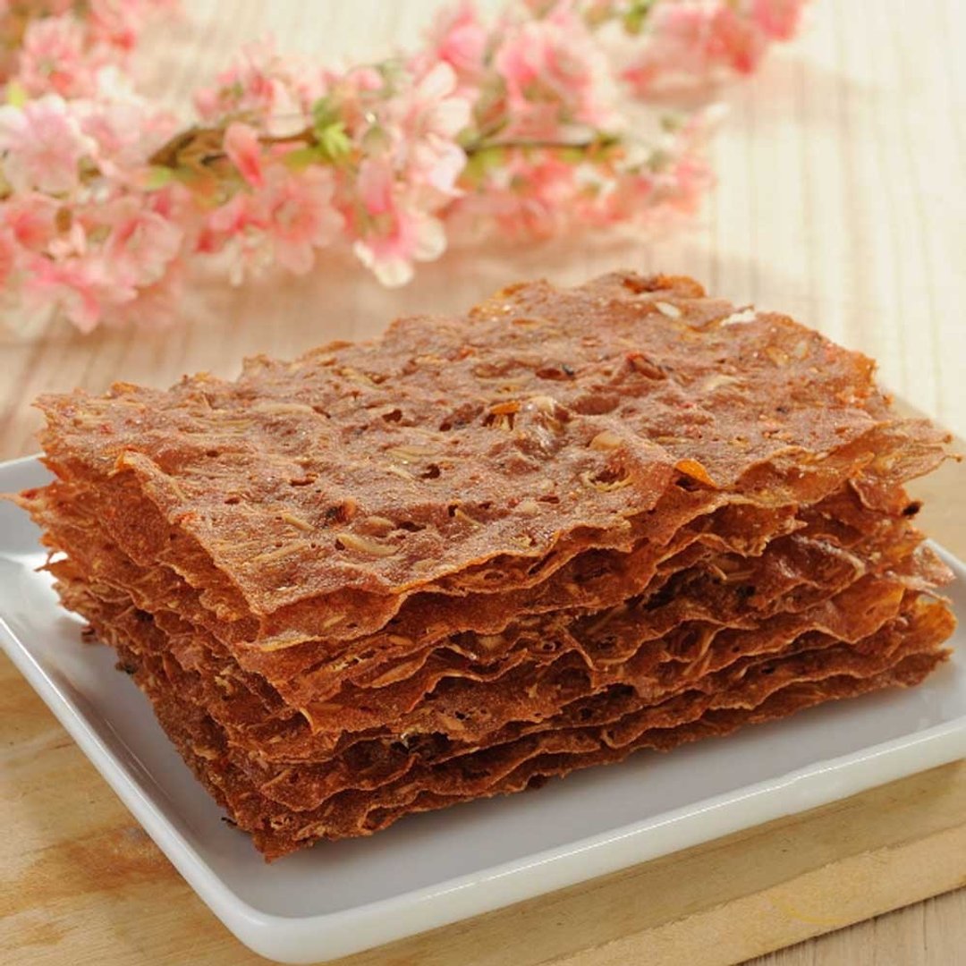 【滋美珍脆片肉干系列】樱花虾脆片肉干70g - 肉干/肉松 - 其他材质 红色