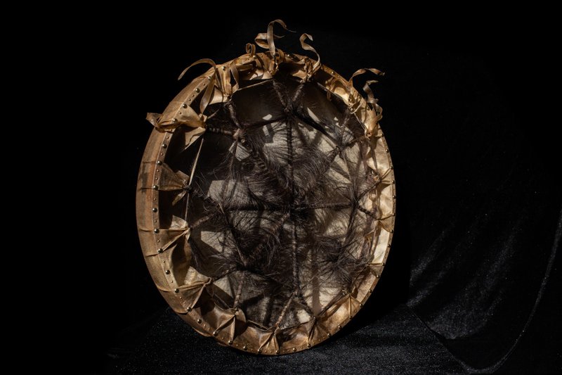 黑巫 精灵萨满鼓 Ritual Shaman drum 手工制作 部落 shamanic - 吉他/乐器 - 真皮 