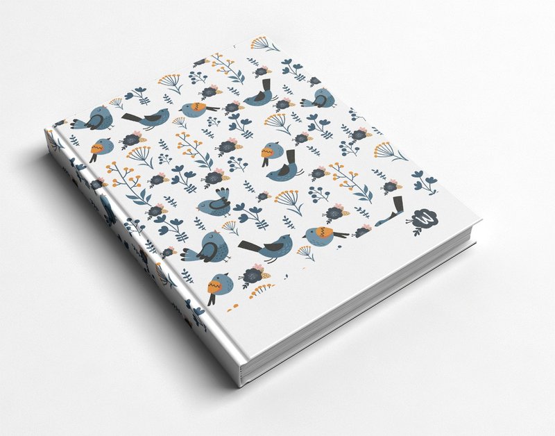 洛可可草莓 WELKIN手创 手工书/笔记本/手帐/日记本-花园小鸟 - 笔记本/手帐 - 纸 
