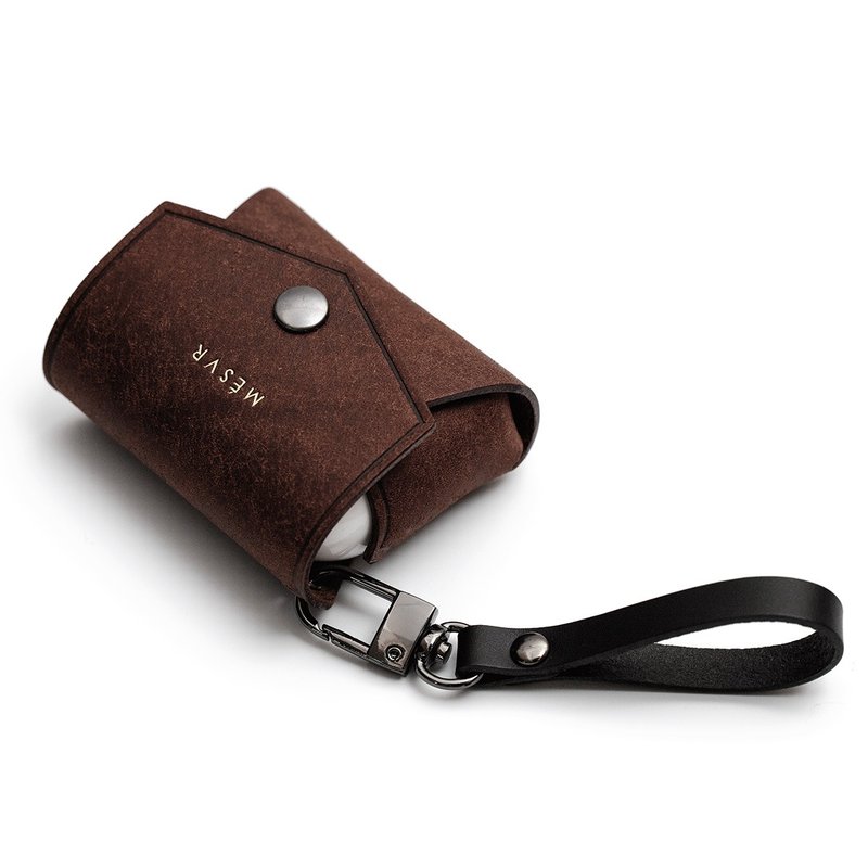 PUEBLO AirPods PRO 皮套 皮革 保护套 I 意大利植鞣革 - 耳机 - 真皮 咖啡色