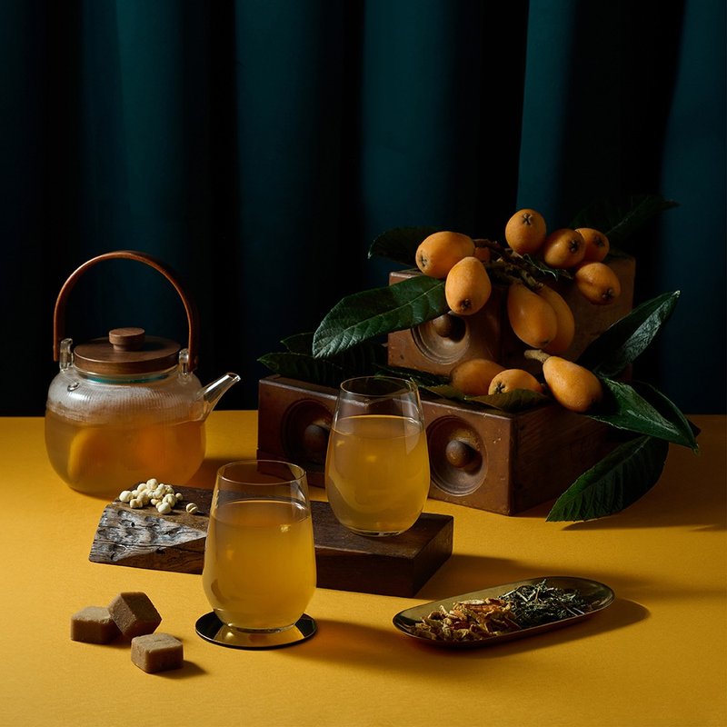 冰糖川贝枇杷 | 17gx15 入/袋 | 婚礼小物 送礼 教师礼 汉方 茶砖 - 茶 - 其他材质 橘色