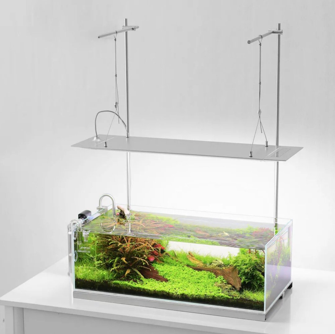 极简不锈钢植光座 L 水族 植栽展示用灯架 - 植栽/盆栽 - 其他材质 银色