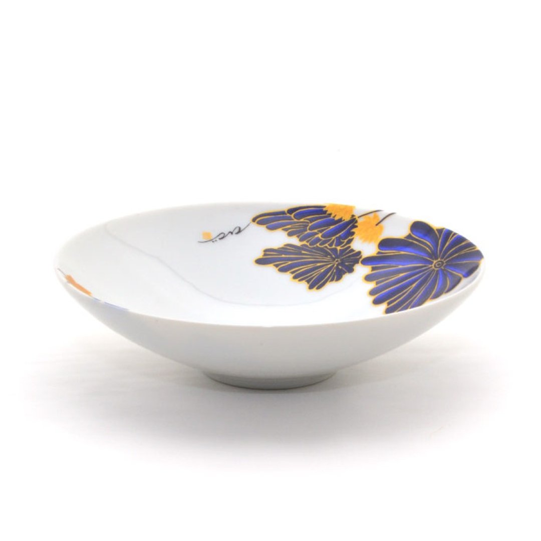中号扁平碗 - Blue Fantasy - 碗 - 陶 蓝色