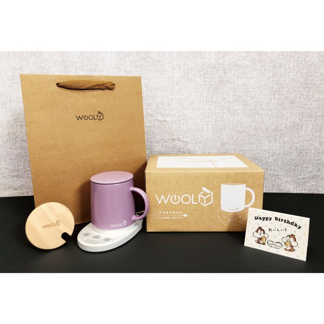 【WOOLY有你】智慧温控马克杯-生日礼物组合 - 其他小家电 - 陶 粉红色