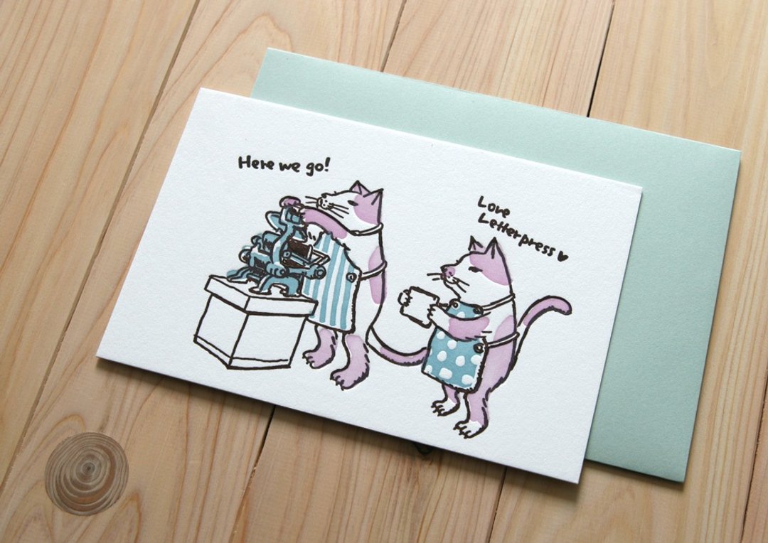 Letterpress is fun! ---Letterpress card - 卡片/明信片 - 纸 