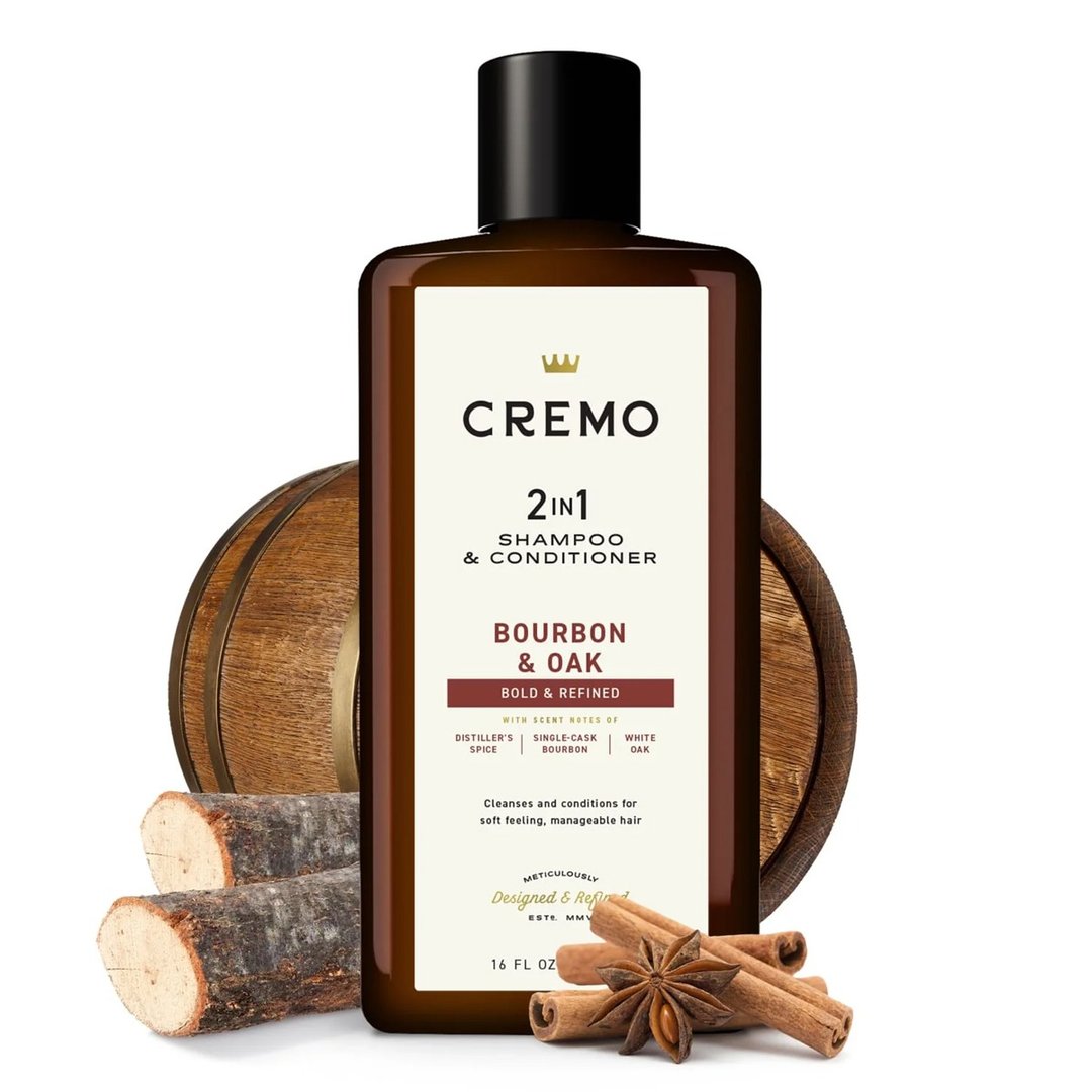 Cremo - 波本威士忌橡木桶 沙龙香水护发洗发精 / 保湿香氛洗发乳 - 洗发用品 - 其他材质 