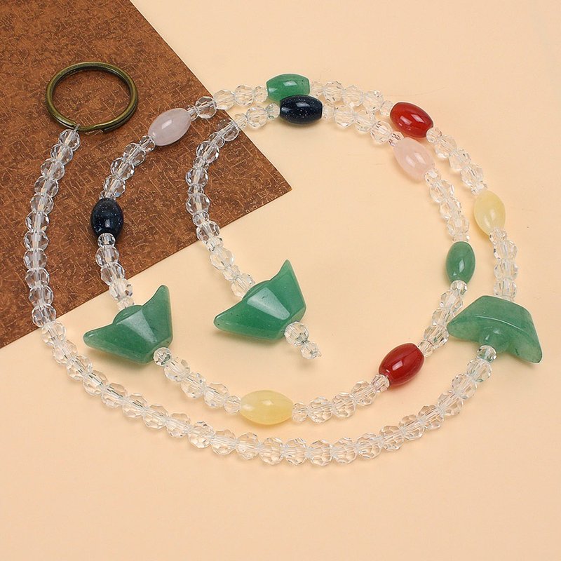 水晶珠帘 | 五行开运 | 聚宝生财 - 摆饰 - 玉石 绿色