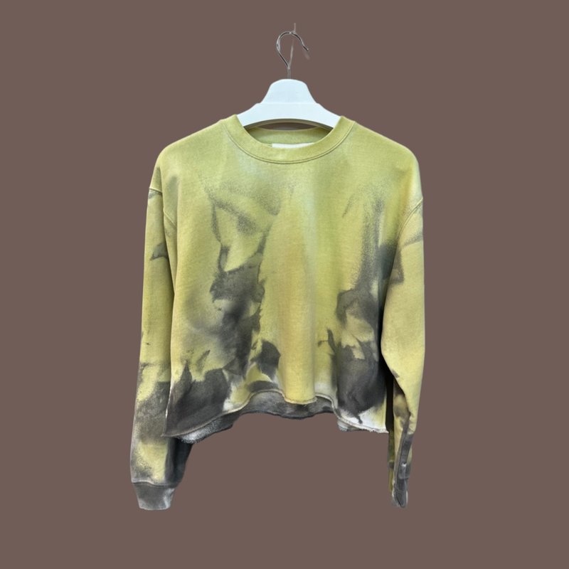 短版手绘大学TEE - 女装上衣 - 棉．麻 多色