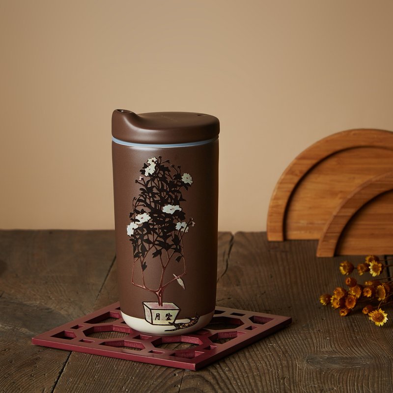 艺术家常玉-莹馨望月桌上杯 - 其他杯子 - 瓷 咖啡色