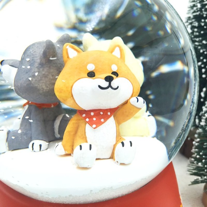 SHIBAinc SHIBE 玻璃 雪球 - 摆饰 - 玻璃 红色