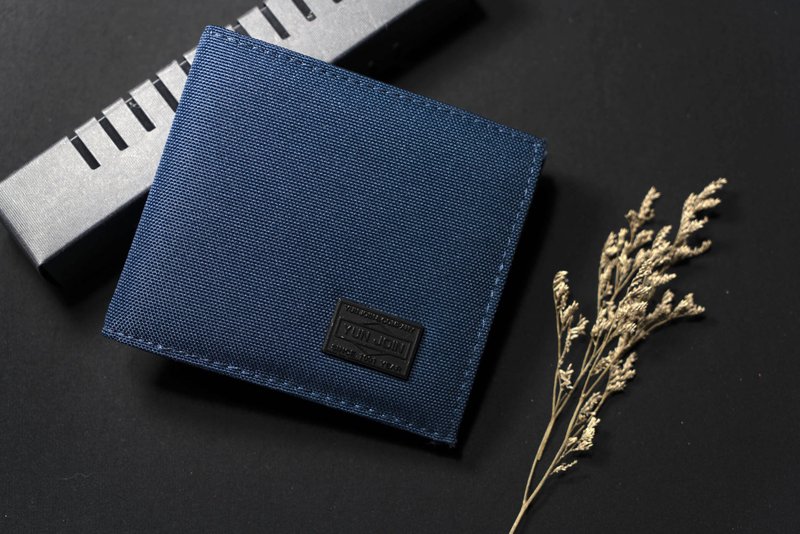 【快速出货】【2024 初旅游】YUN JOIN 绅士系列-短夹  质感 绅士 - 皮夹/钱包 - 尼龙 黑色