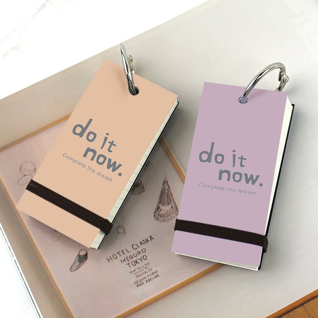 Chuyu 单字本(方格5*5)/单词卡/便条本/学习卡/80张-do it now - 便条纸/标签贴 - 纸 多色
