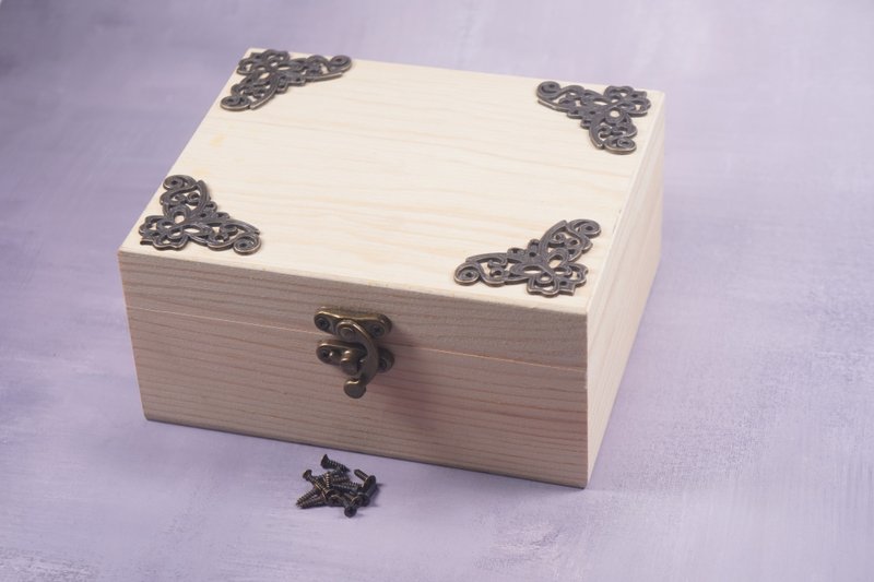 原木DIY收纳盒 - 零件/散装材料/工具 - 木头 卡其色