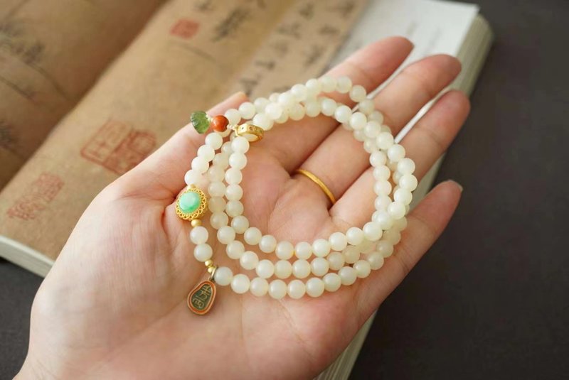 和田 凝串。生命灵数2 - 手链/手环 - 宝石 