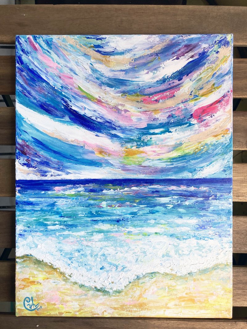 海洋绘画   就是你的海洋之声1 - 订制画像 - 棉．麻 多色