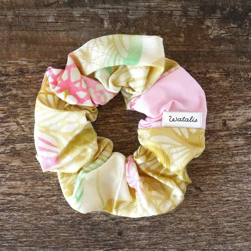 带来幸福的发饰 和服发圈 蝶纹 - 发饰 - 其他人造纤维 黄色