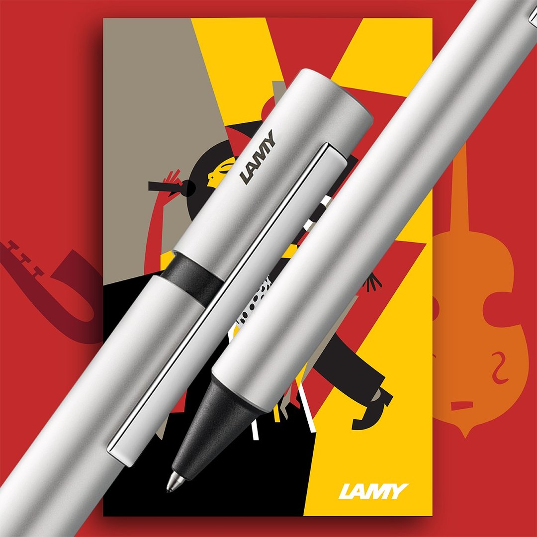 【雷雕免费刻字】LAMY 原子笔 / Pur 系列 - 雾银 - 圆珠笔/中性笔 - 铝合金 银色