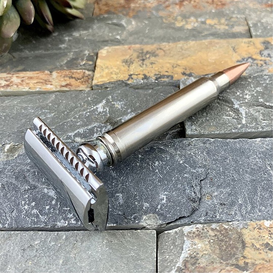 Bullet - 麦格农子弹 复古双面安全手动刮胡刀/传统老式剃刀刀架 - 男性清洁护肤品 - 其他材质 
