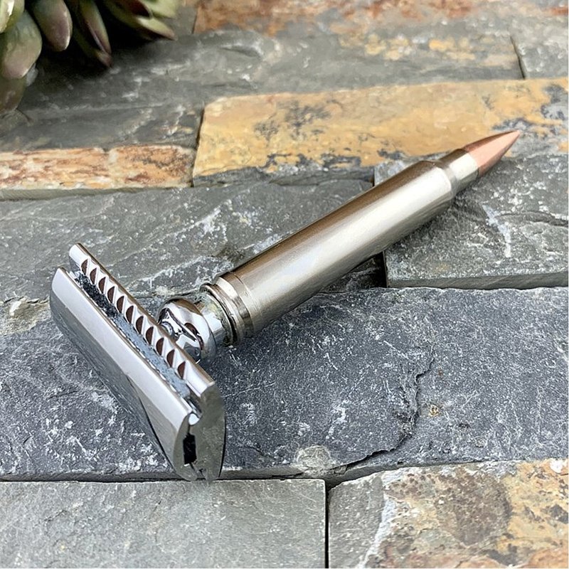 Bullet - 麦格农子弹 复古双面安全手动刮胡刀/传统老式剃刀刀架 - 男性清洁护肤品 - 其他材质 