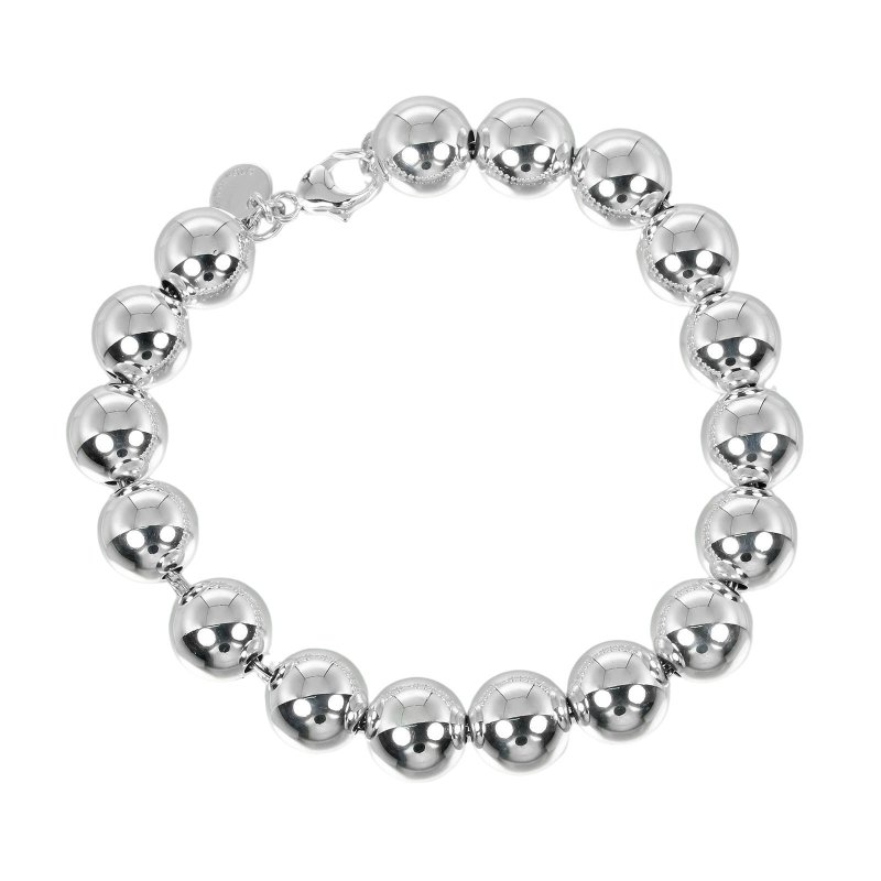 【日本直运】蒂芙尼 TIFFANY&Co.  وير骨球 手链 适合手腕周长16厘米 银 925 约 17.45g 【二手】A级 - 手链/手环 - 银 银色