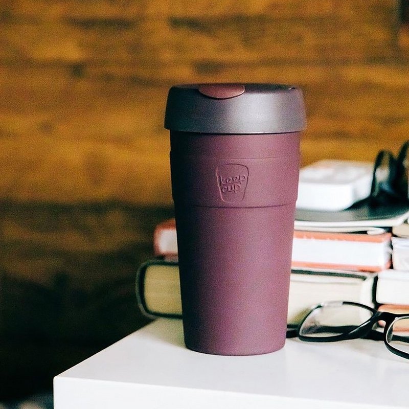 澳洲 KeepCup 真空保温杯 L - 甜酒红 - 咖啡杯/马克杯 - 不锈钢 红色