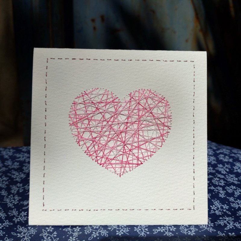 【纸绣卡】心意卡 - 卡片/明信片 - 纸 