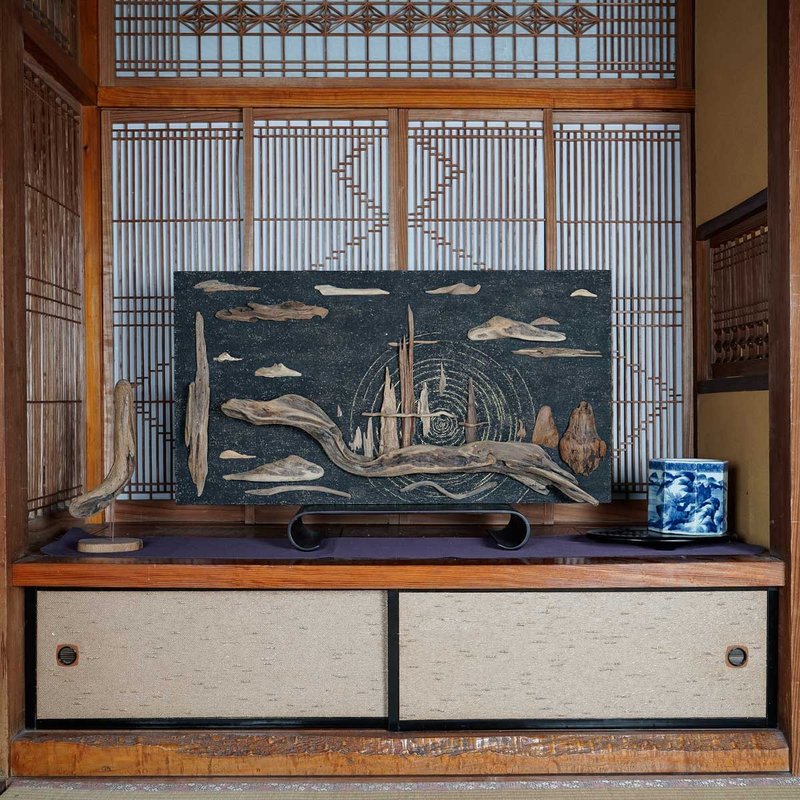 用浮木艺术将自然风光带入您的房间。浮木风景画。浮木艺术墙饰。 21 - 墙贴/壁贴 - 木头 咖啡色