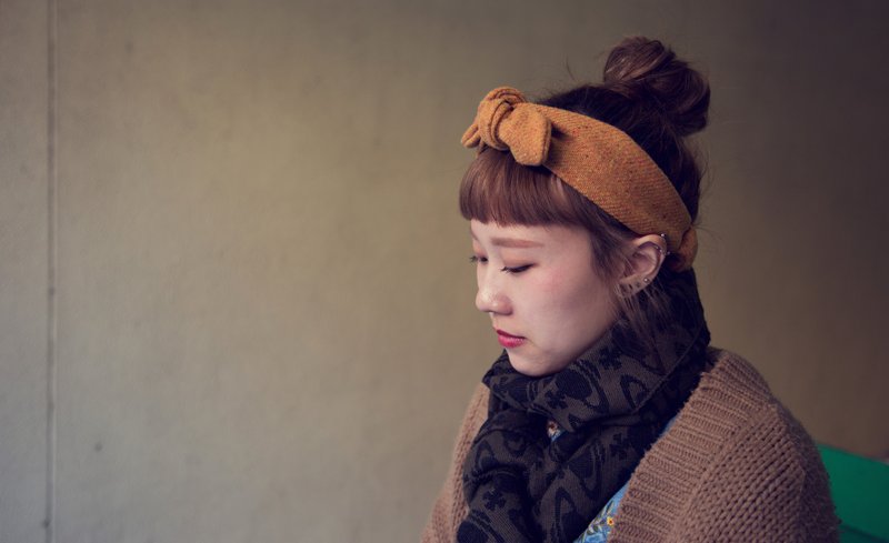 City Dream_绒布蝴蝶结头带 - 发饰 - 其他材质 多色