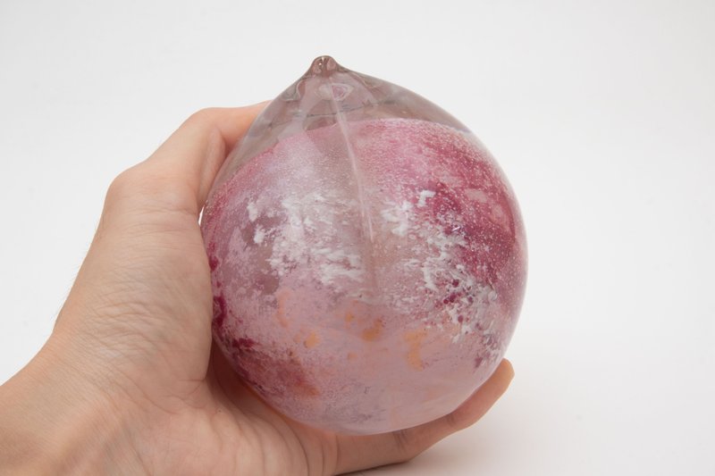 玻璃水蜜桃-XL - 摆饰 - 玻璃 粉红色