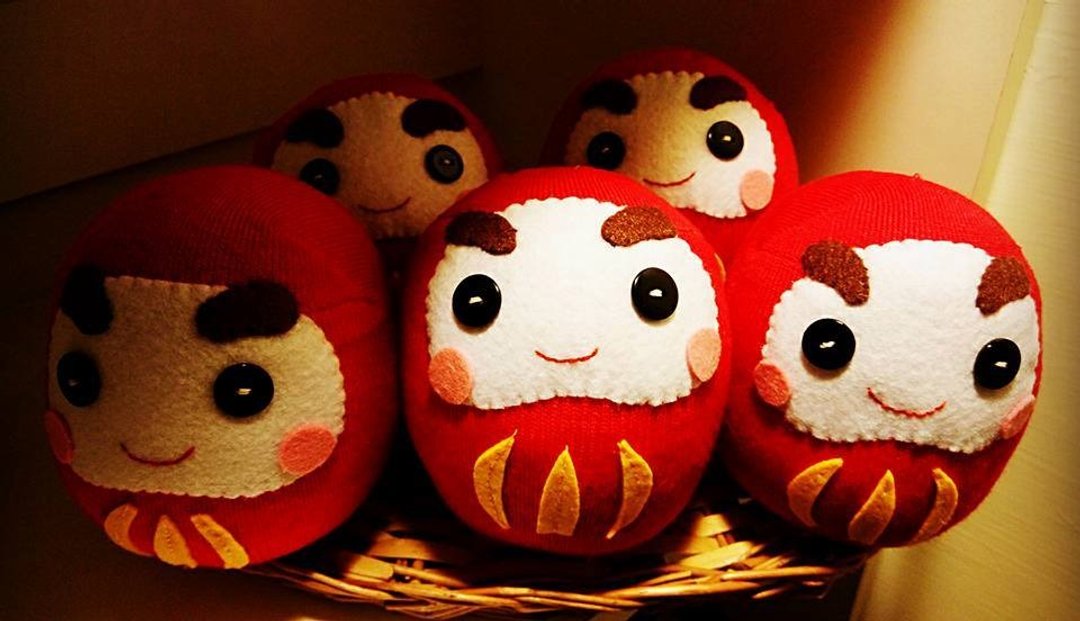 袜娃*带来幸运的阿布DOLL*福神 - 摆饰 - 其他材质 红色