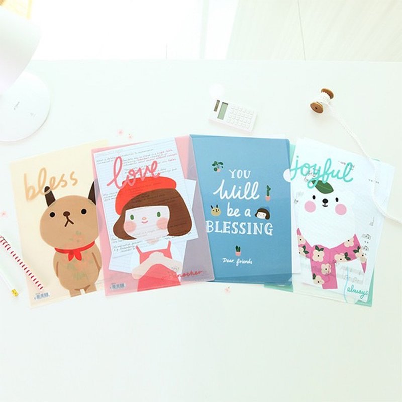Hello Jane 哈啰・珍系列 FILE HOLDER  A4文件夹 (共4款) - 文件夹/资料夹 - 塑料 