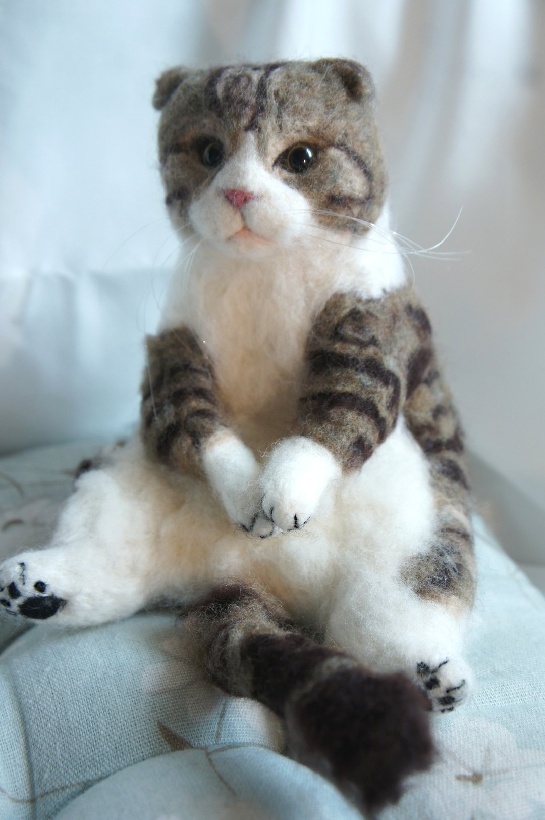 定制化礼物羊毛毡猫猫 来图订制 - 玩偶/公仔 - 羊毛 