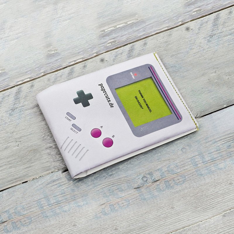 德国 Paprcuts.de 零钱短夹-游戏机 - 皮夹/钱包 - 其他材质 灰色