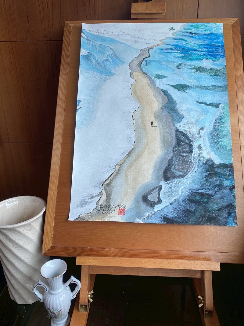 居家布置 艺术海报 手工挂画 四开水彩画 不含画框 - 海报/装饰画/版画 - 纸 多色