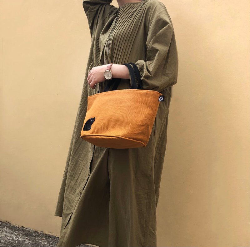 sneakystar南瓜橘小手提袋 - 手提包/手提袋 - 其他材质 橘色