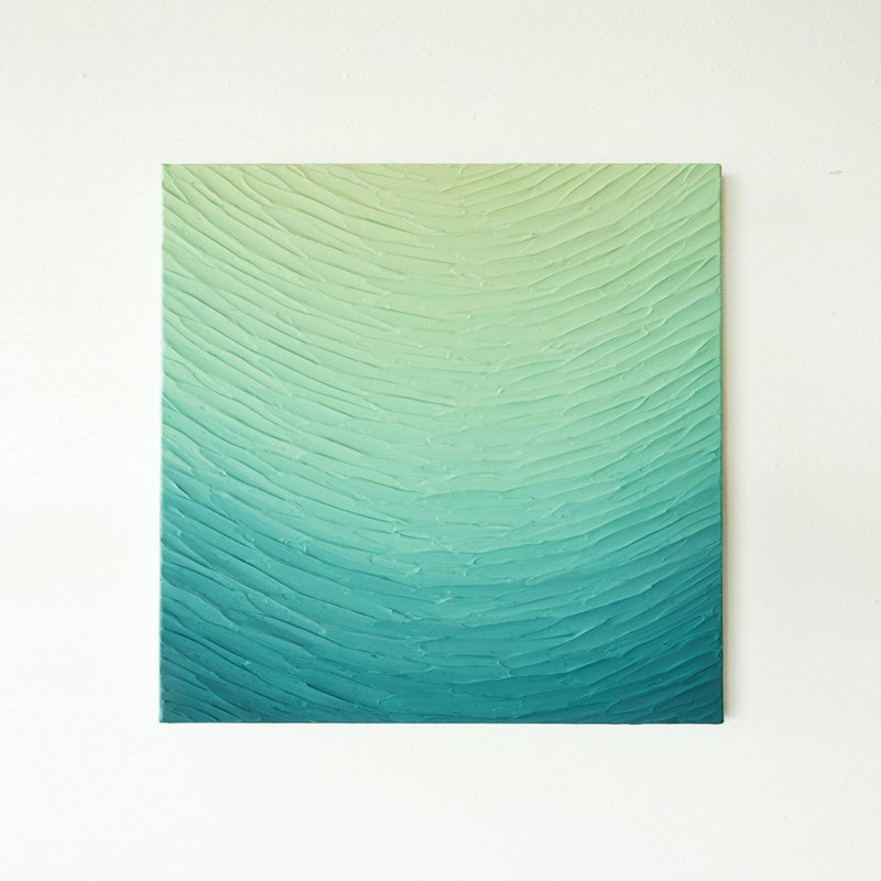 【日本艺术家】抽象绘画 海景 渐变 简约 房间布置 放松 - 海报/装饰画/版画 - 压克力 绿色