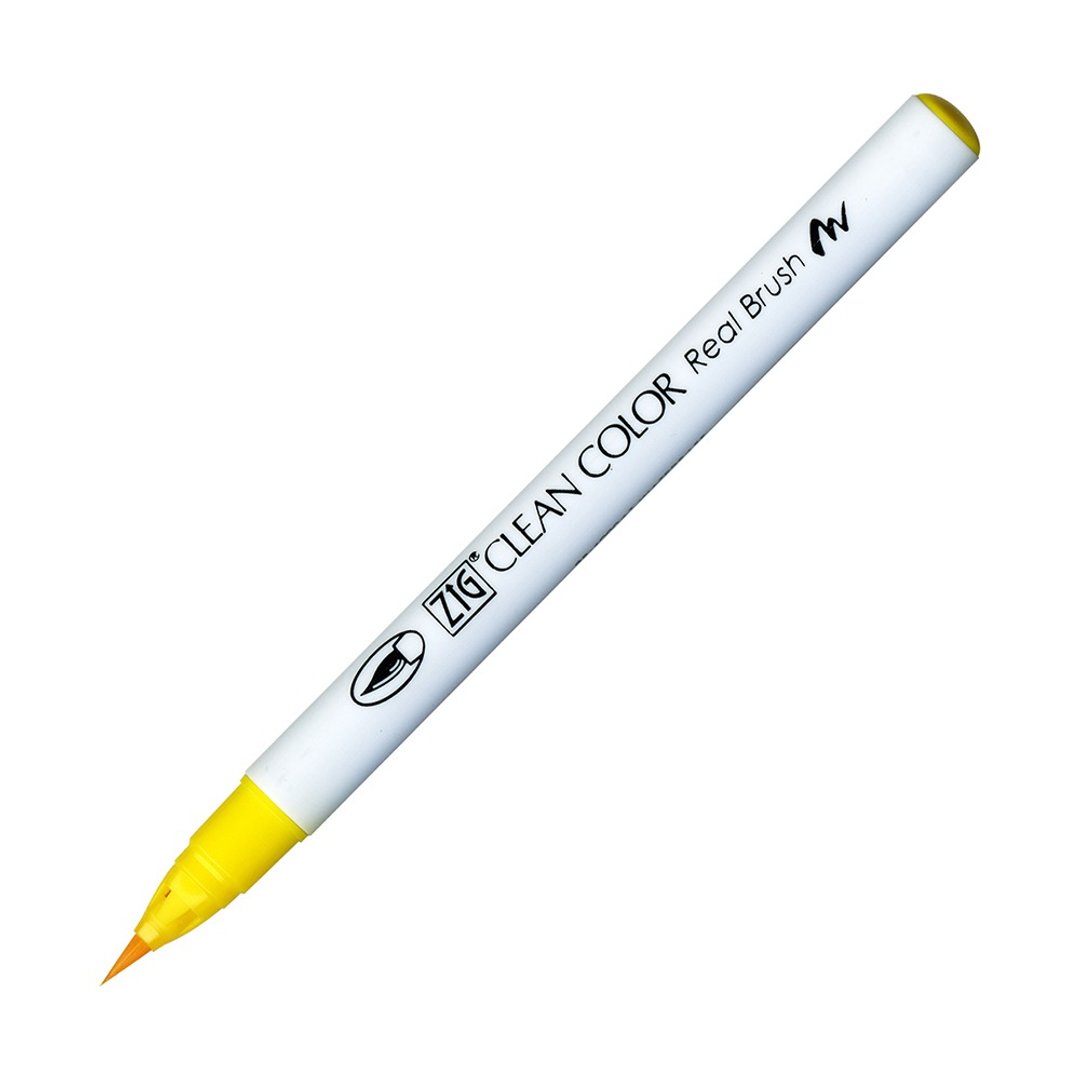 【Kuretake 日本吴竹】ZIG 彩绘毛笔 Yellow - 其他书写用品 - 塑料 黄色