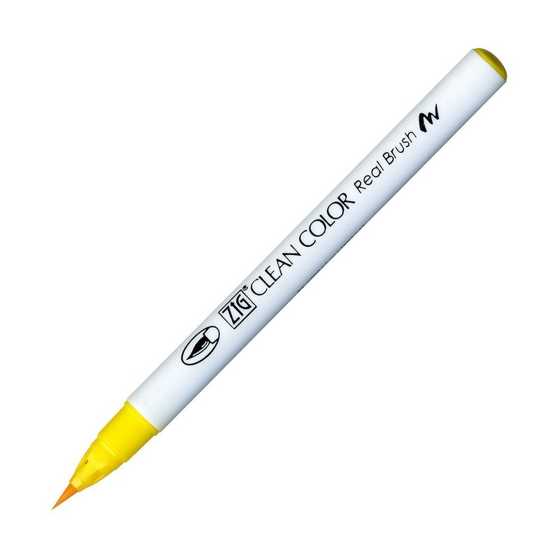 【Kuretake 日本吴竹】ZIG 彩绘毛笔 Yellow - 其他书写用品 - 塑料 黄色