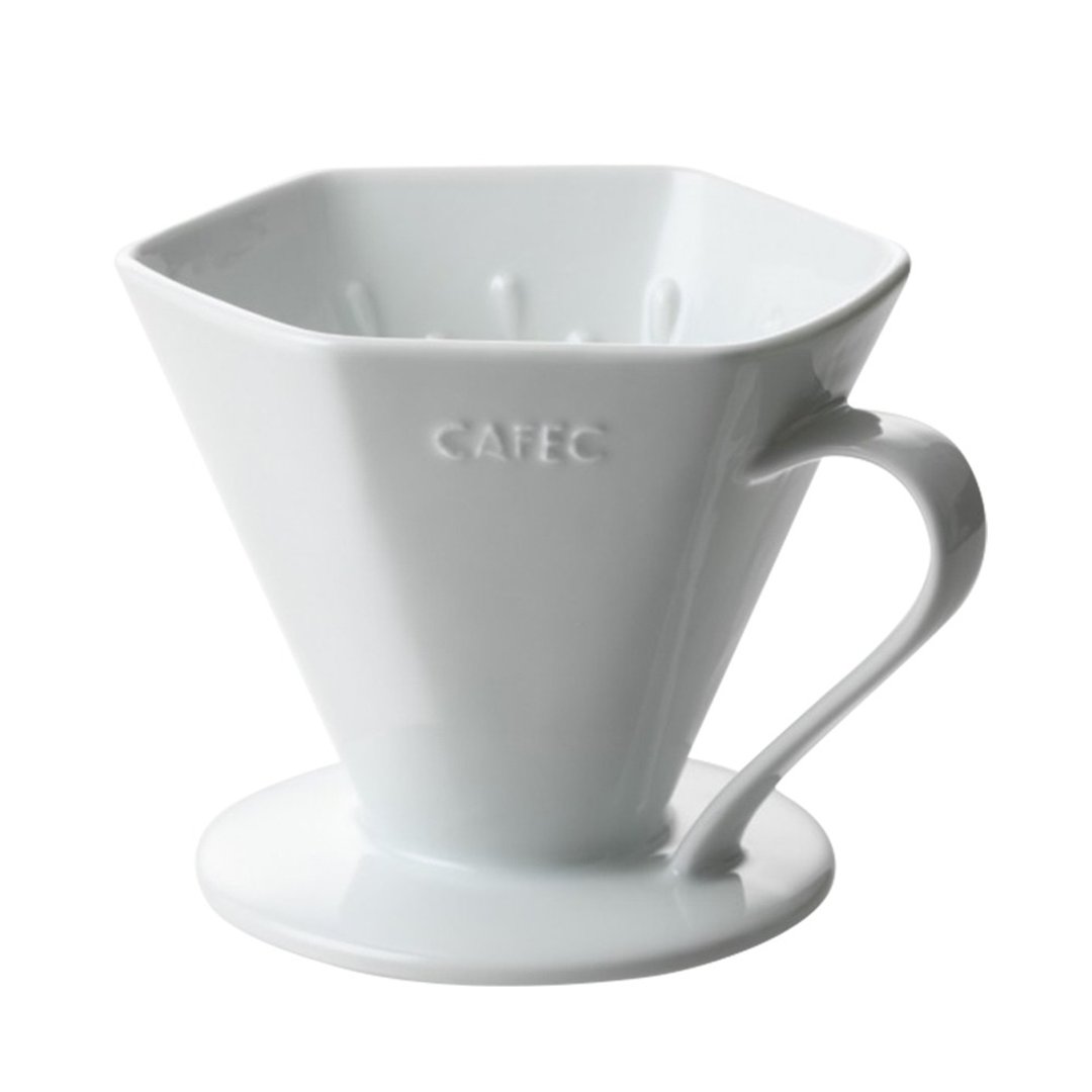 日本CAFEC DEEP45度深层型滤杯3-7杯 - 咖啡壶/周边 - 瓷 白色