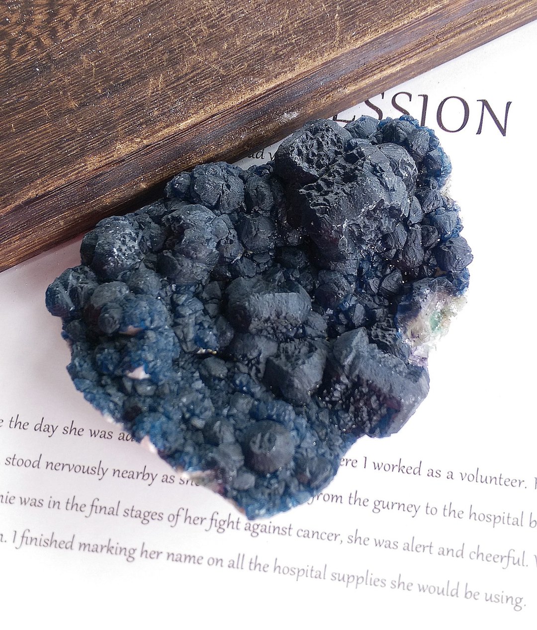 Fluorite 内蒙古产地 蓝莓萤石 天然矿石 原矿 - 摆饰 - 其他材质 