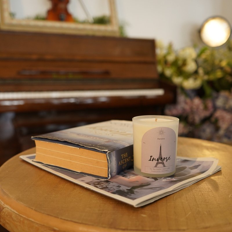 No.VII Inverse 曼陀罗 大豆蜡蜡烛 - 蜡烛/烛台 - 玻璃 