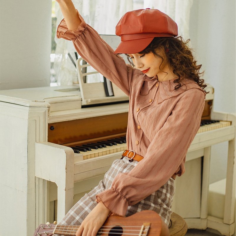 【出清品】初秋女上衣轻熟衬衫法式衬衣2019秋季长袖秋装9714 - 女装衬衫 - 其他材质 