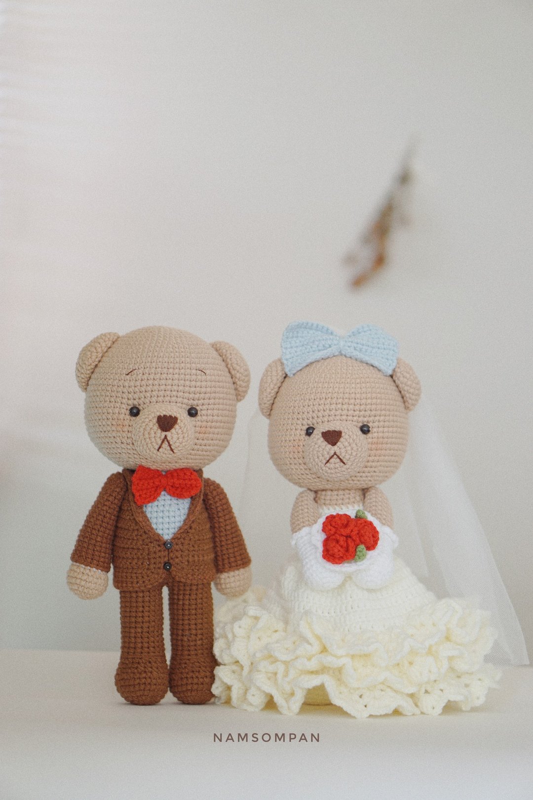 Digital Download - PDF | Crochet amigurumi Wedding Bear - Logo 设计/图案设计 - 其他材质 