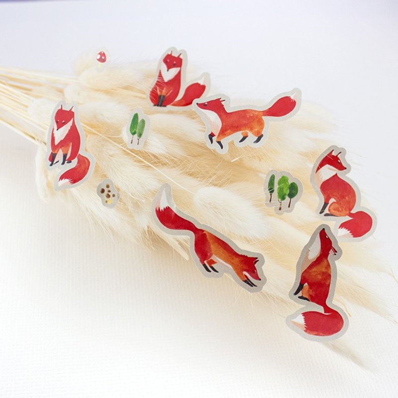 造型贴纸 - Fat Fox 胖狐狸 - 贴纸 - 纸 红色