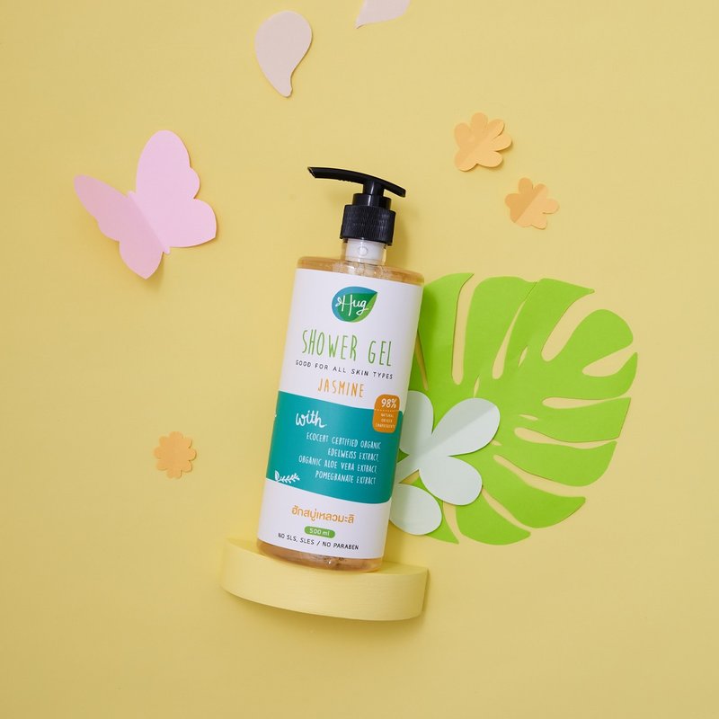 HUG : 茉莉花沐浴乳 — Hug Jasmine 沐浴露，容量 500ml - 沐浴用品 - 其他材质 多色