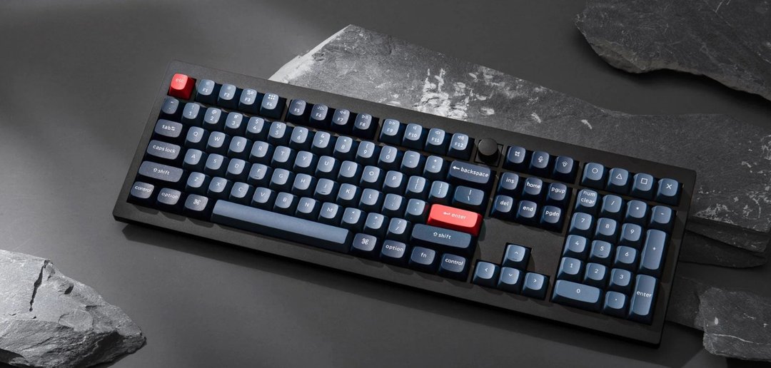 Keychron V6 Max QMK/VIA 无线定制化机械式键盘 (3 轴) - 电脑配件 - 聚酯纤维 