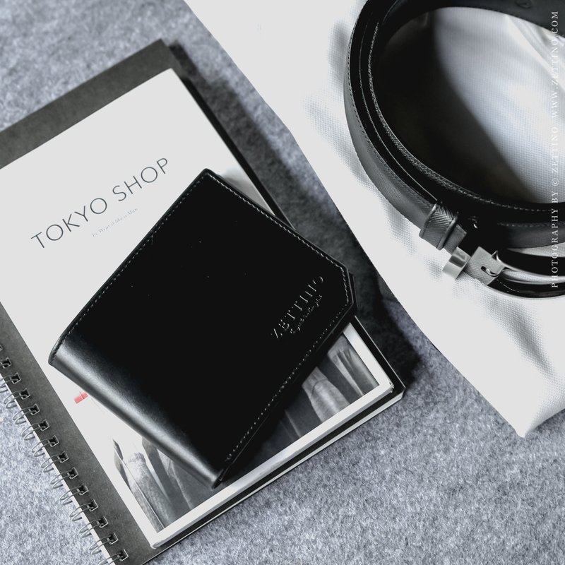Wallet black edition - 皮夹/钱包 - 真皮 黑色